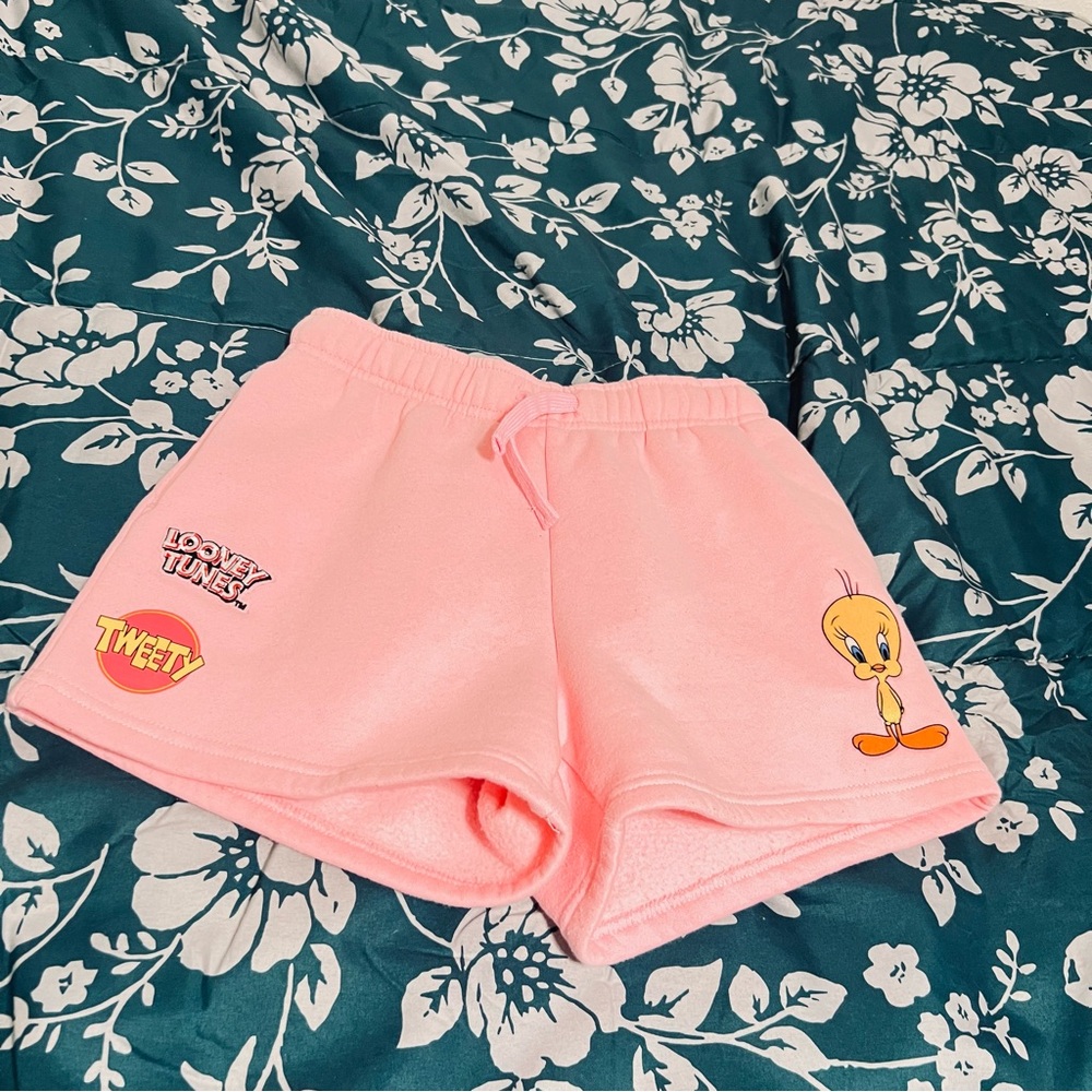 Looney Tunes Girls Pink Shorts XL 18-20
